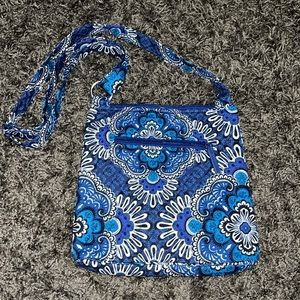 Vera Bradley Hipster Crossbody Blue Tapestry